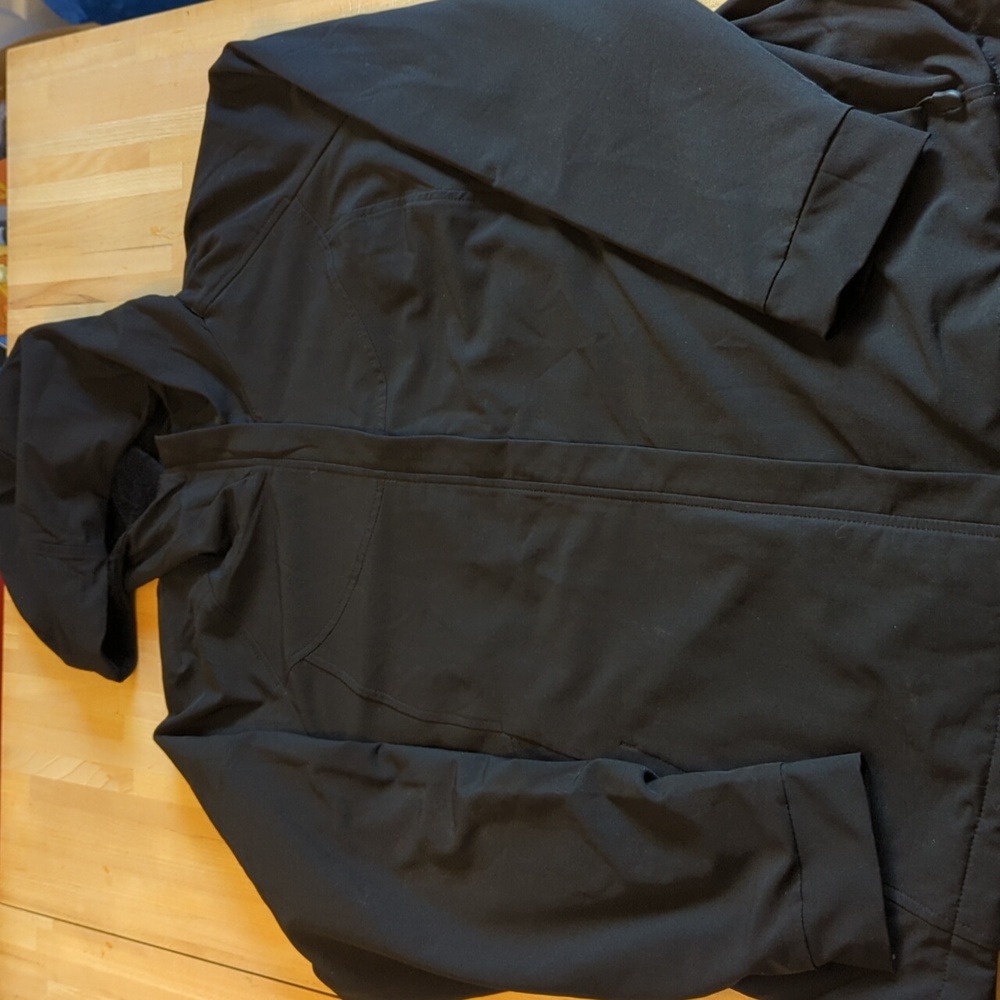 Kirkland Ladies Soft Shell Black Hooded Jacket Size XXL So Soft Inside Like New - Picture 2 of 7